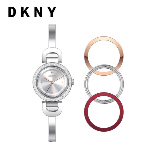 DKNY NY2861 여자 메탈 시계 아날로그 손목 쿼츠