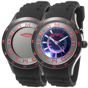 로마고 어트랙션 RM015-0235PL-BK 남여공용 손목시계 (오토라이트)